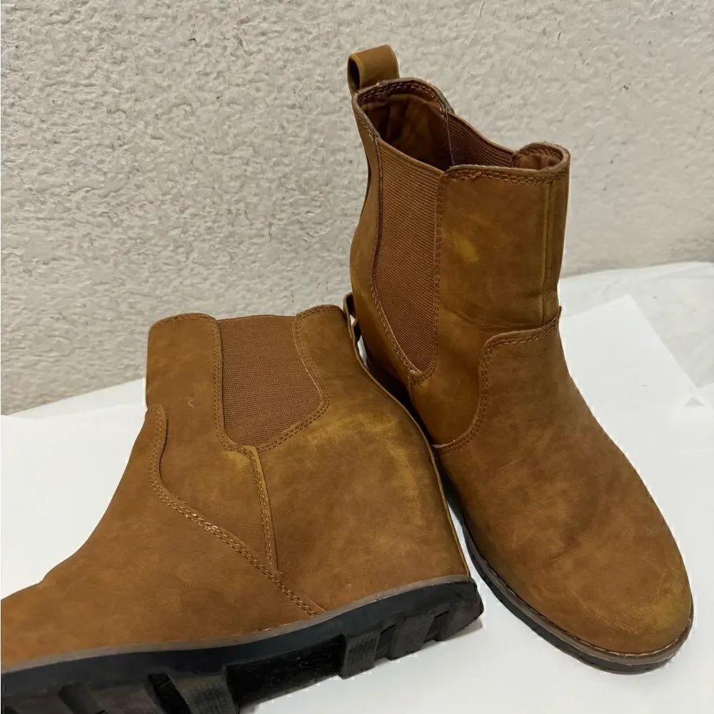 Universal Thread wedge boot tan size 7 - Picture 6 of 8